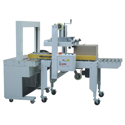 Semi Automatic Carton Sealing Machine Upper And Lower Tape OEM