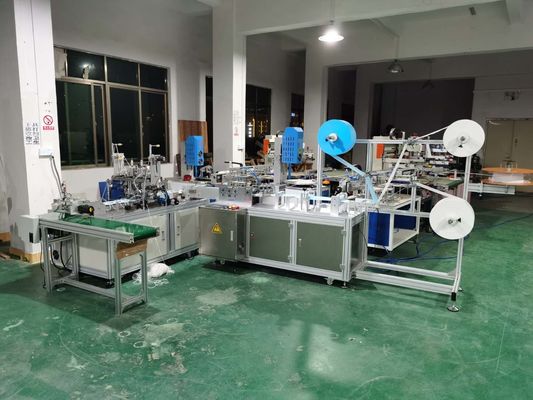 15000pieces/h 12KW KN95 Face Mask Production Line , 2000kg 3 Ply Face Mask Making Machine
