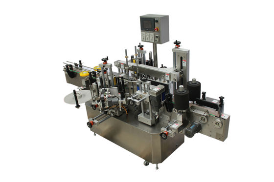 Separating Wheel Label Packaging Machine 152.4mm Conveyor , 12m/Min Two Side Labeling Machine