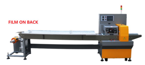 4KW Servo Horizontal Flow Wrapping Machine Furniture Element Packaging 65mm Height