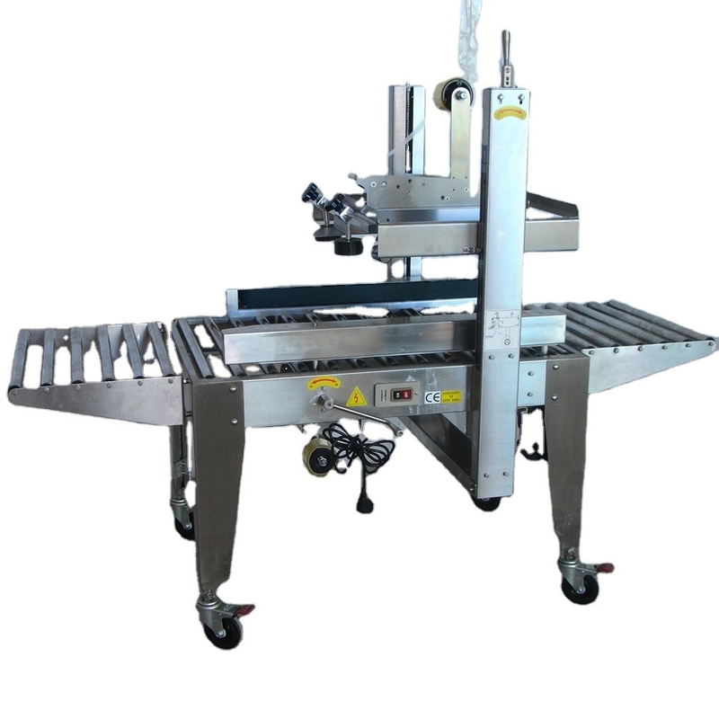 Semi Automatic Carton Tape Sealing Machine Stainless Steel 304