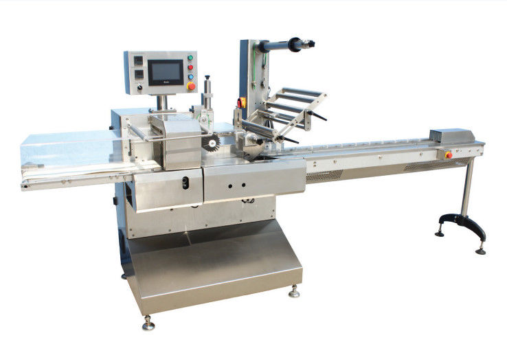 CPP 300mm Roll Dia Horizontal Wrapping Machine , Chives Flow Wrapper Machine