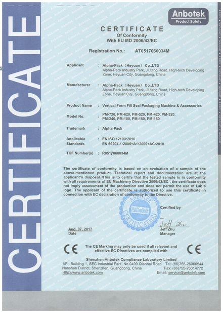 China Shenzhen Ouya Industry Co., Ltd. certification